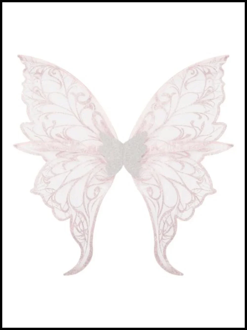 Adult Fairy Wings 31.5x29.5 Organza Cosplay Halloween Renaissance Costume